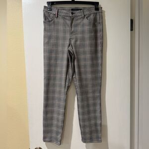 Tommy Hilfigger Gray Plaid Pants, straight leg